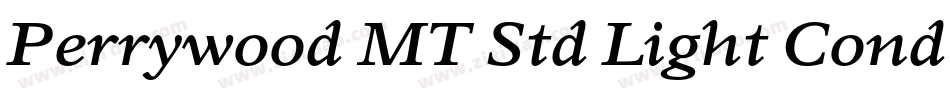 Perrywood MT Std Light Cond It字体转换